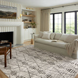 Loloi Kamala Charcoal / Dove Rug 0-RUGS-patterned Loloi