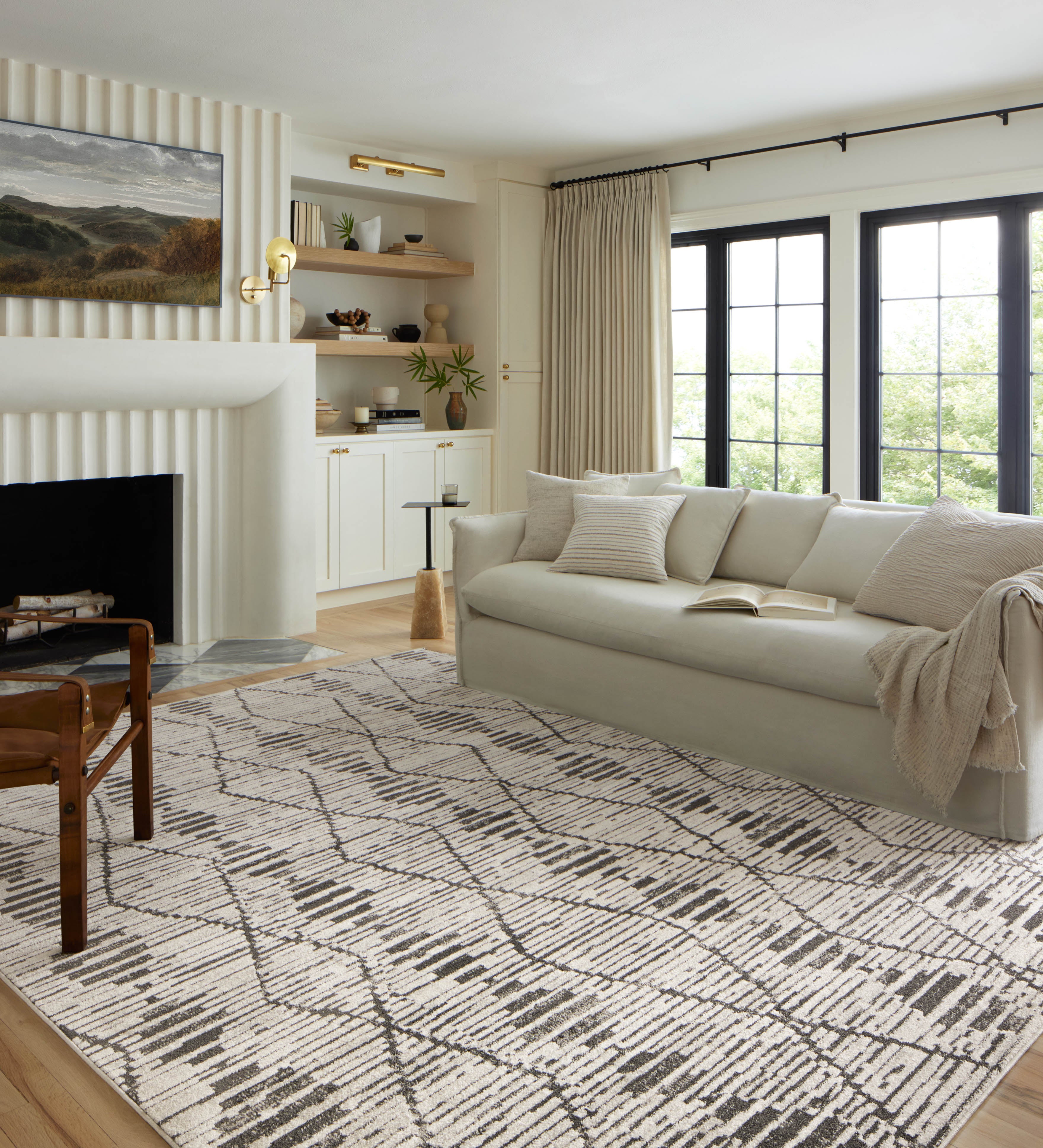 Loloi Kamala Charcoal / Dove Rug