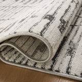 Loloi Kamala Charcoal / Dove Rug 0-RUGS-patterned Loloi