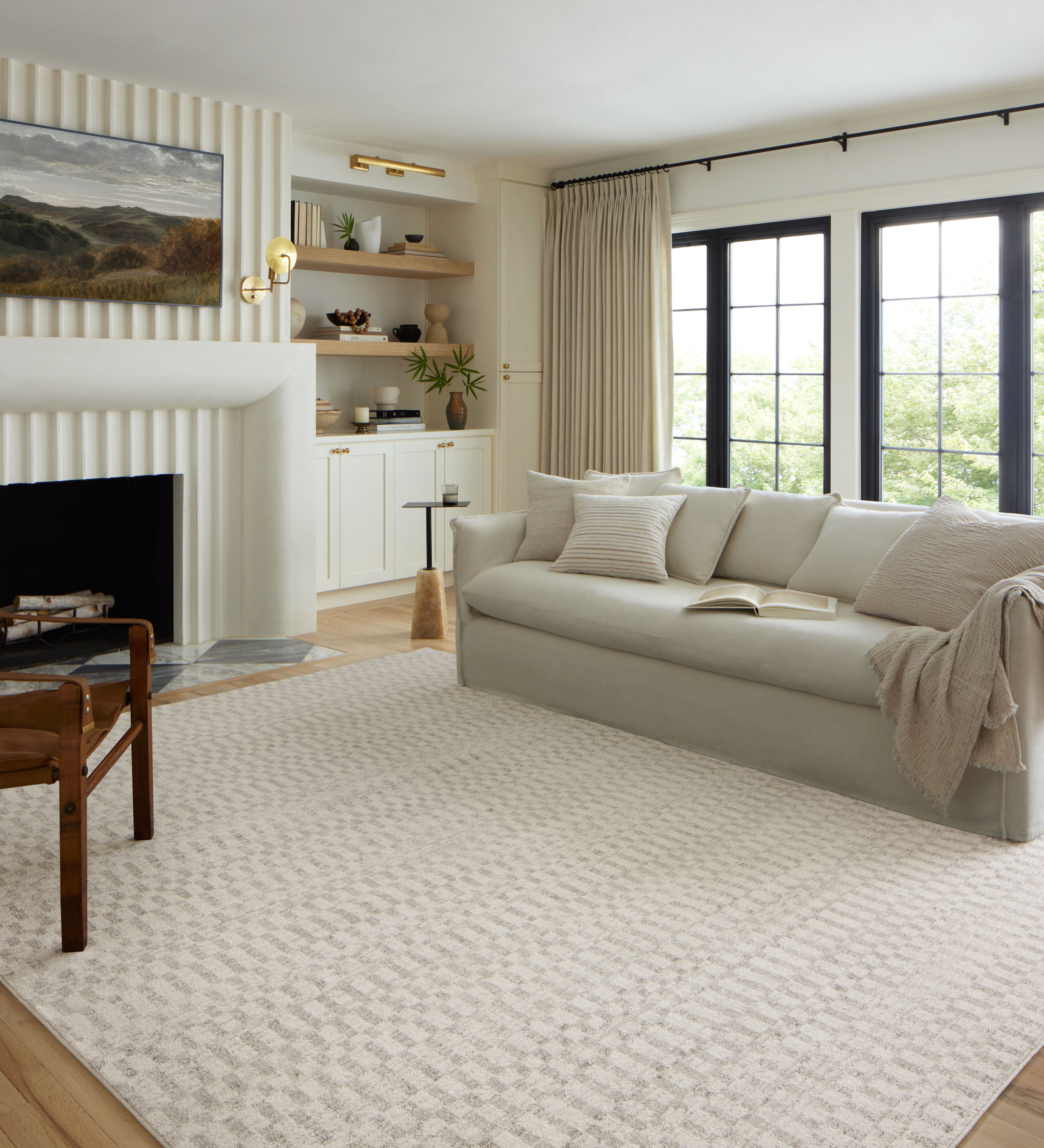 Loloi Kamala Ivory / Grey Rug