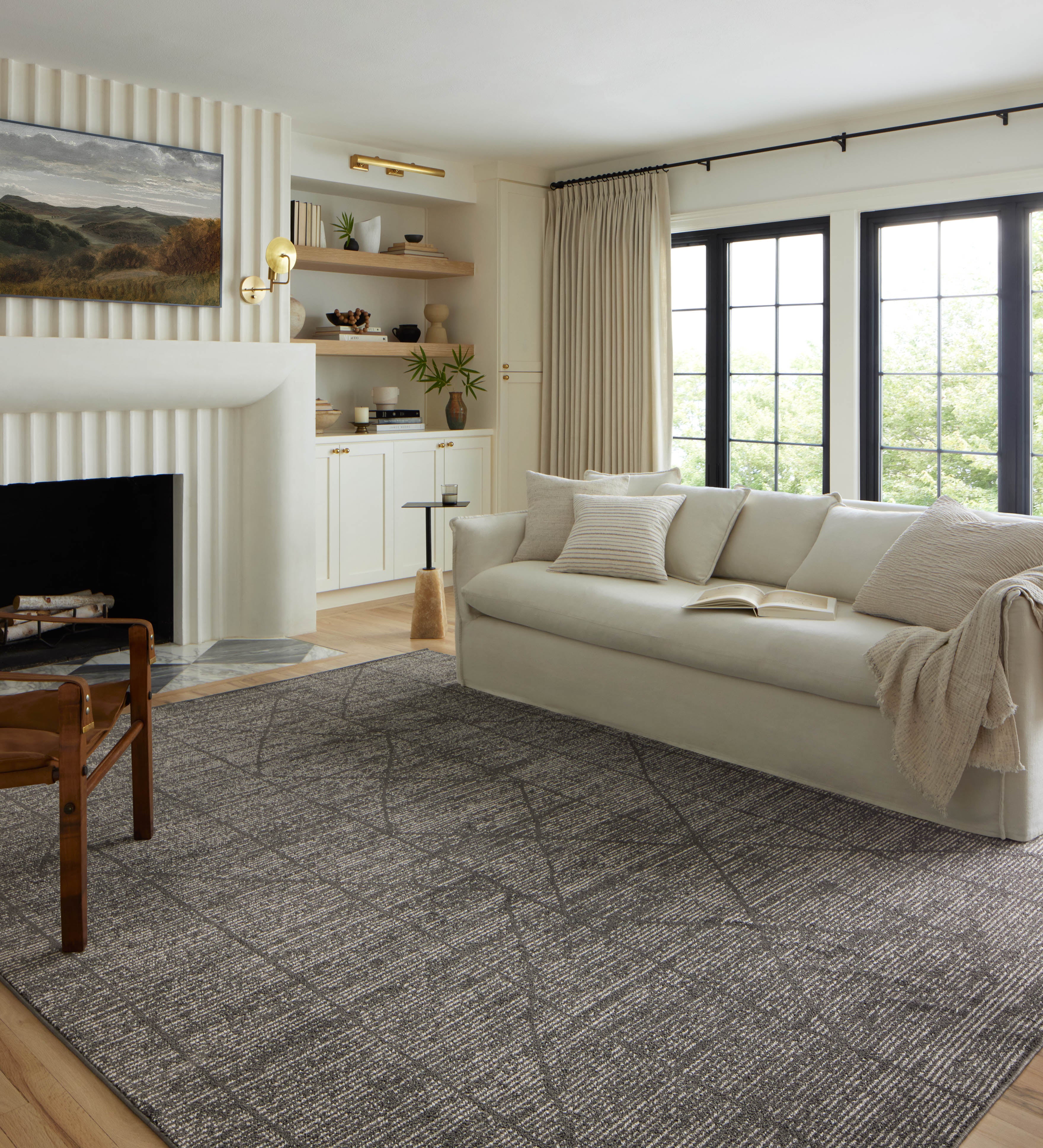 Loloi Kamala Charcoal / Ivory Rug
