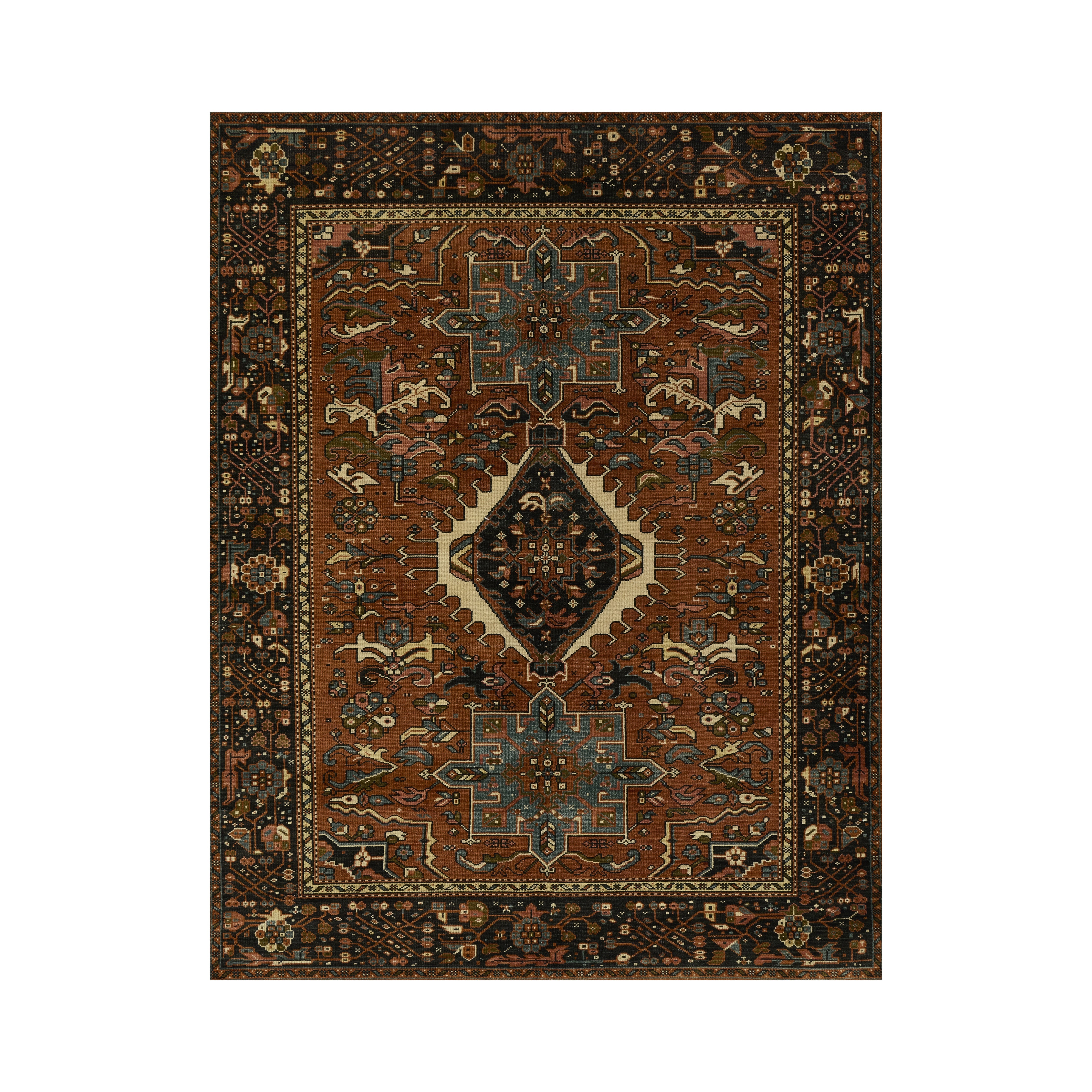 Karajeh KAJ-1 Hand Knotted Rug RUGS - wool Momeni 2'6" X 8' Runner