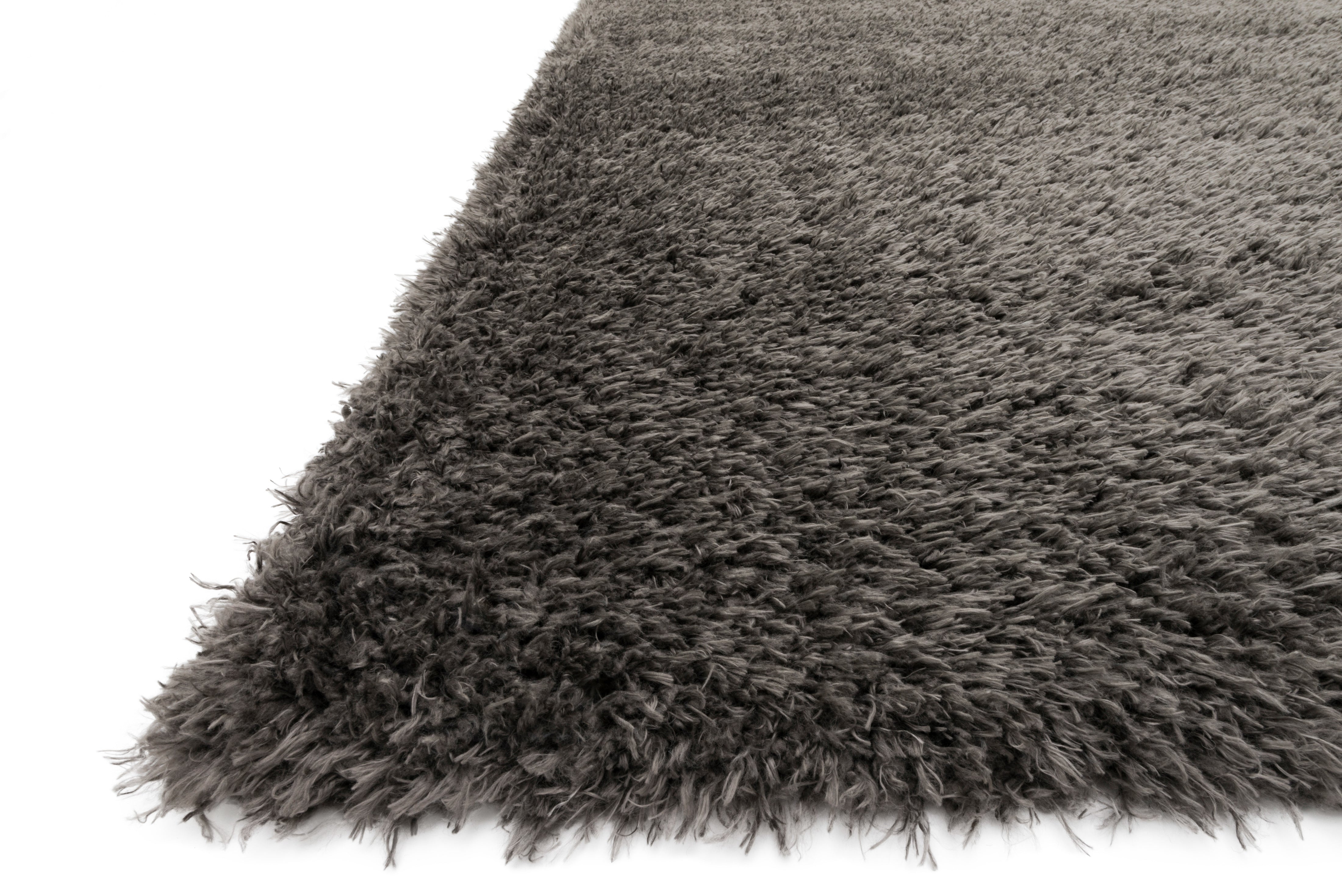 Loloi Kayla Shag Grey Rug RUGS - synthetic Loloi