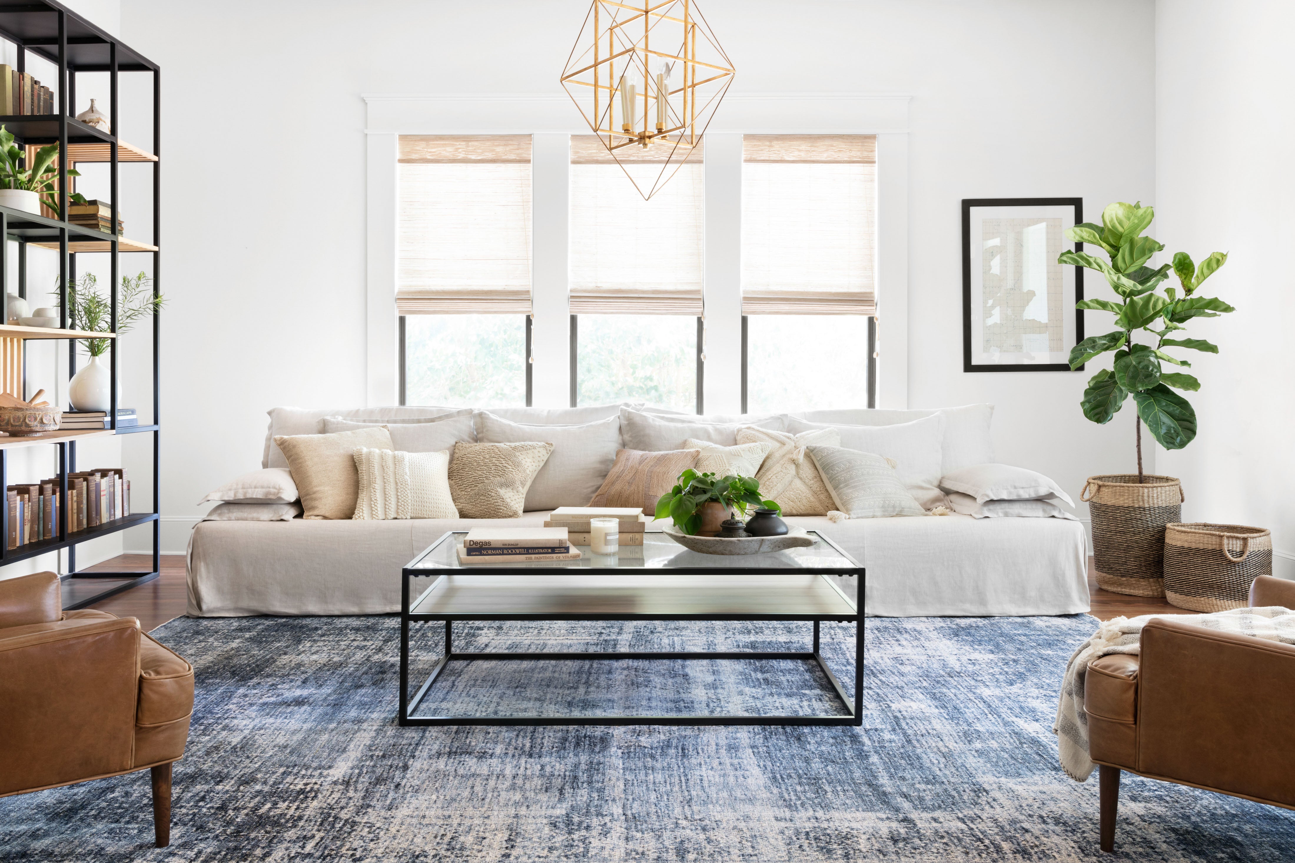 Magnolia Home By Joanna Gaines x Loloi Kennedy Denim Rug RUGS - synthetic Loloi