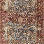 Magnolia Home By Joanna Gaines x Loloi Kennedy Denim / Brick Rug RUGS - synthetic Loloi