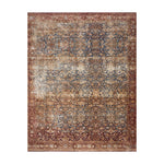 Magnolia Home By Joanna Gaines x Loloi Kennedy Denim / Brick Rug RUGS - synthetic Loloi 18" x 18"