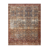 Magnolia Home By Joanna Gaines x Loloi Kennedy Denim / Brick Rug RUGS - synthetic Loloi 18" x 18"