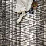 Loloi Kenzie Ivory / Charcoal Rug RUGS - wool Loloi