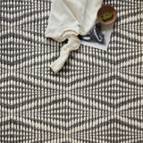 Loloi Kenzie Ivory / Charcoal Rug RUGS - wool Loloi