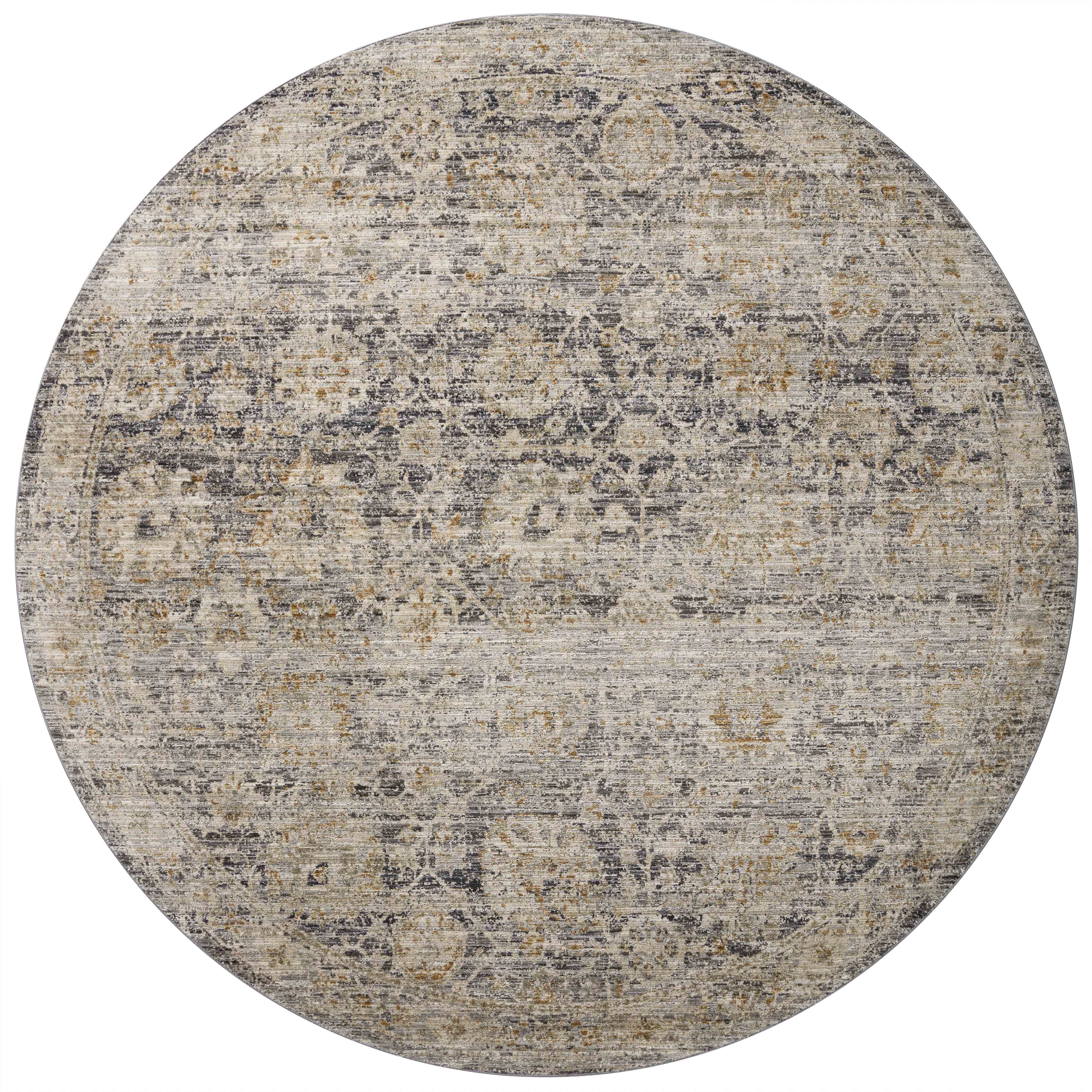 Jean Stoffer x Loloi Katherine Charcoal / Gold Rug 0-patterned rugs Loloi