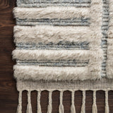 Loloi Khalid Ivory / Sky Rug RUGS - wool Loloi