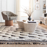 Loloi Khalid Natural / Black Rug RUGS - wool Loloi