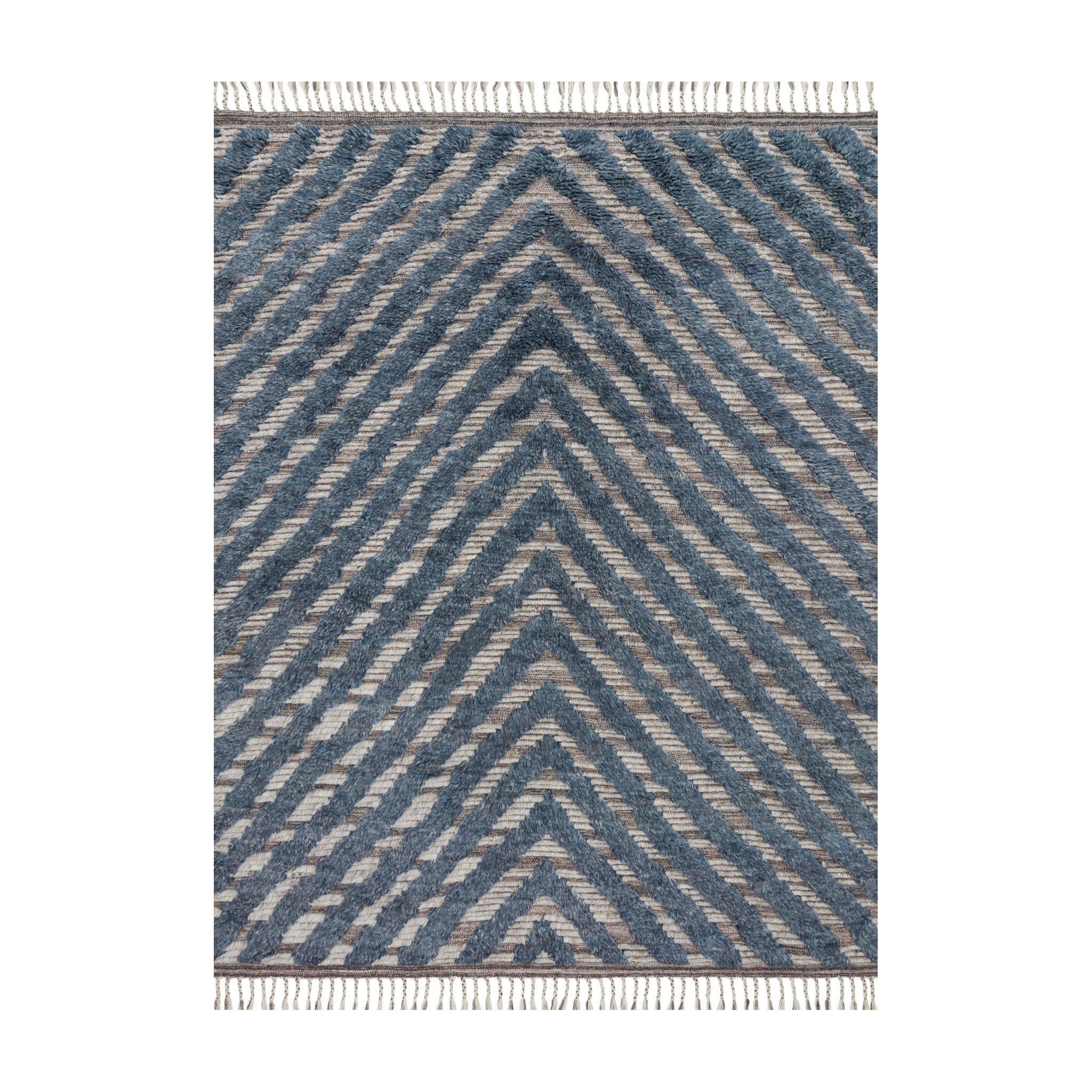 Loloi Khalid Blue / Pewter Rug RUGS - wool Loloi 18" x 18"