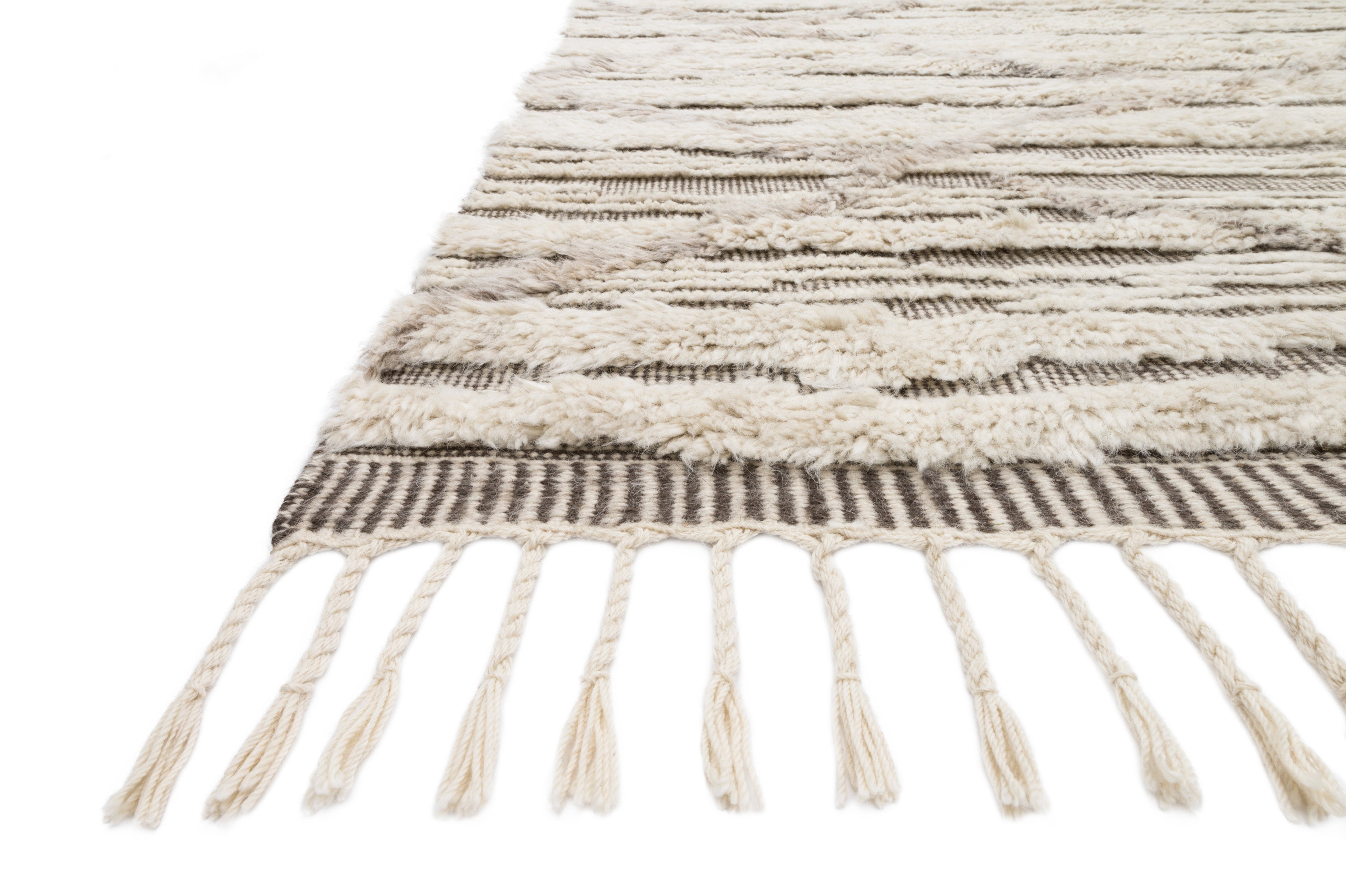 Loloi Khalid Ivory / Taupe Rug RUGS - wool Loloi