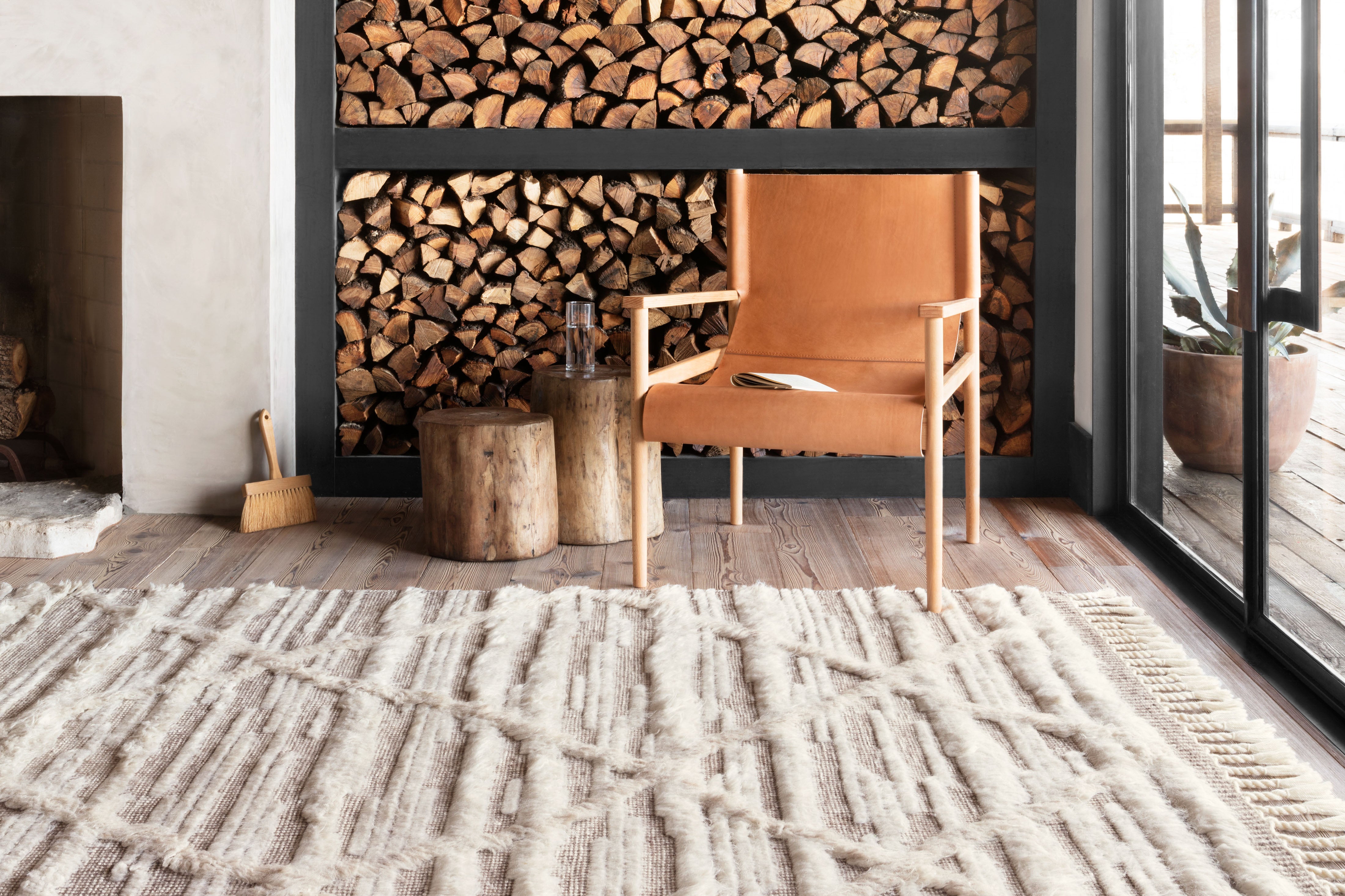Loloi Khalid Ivory / Taupe Rug RUGS - wool Loloi