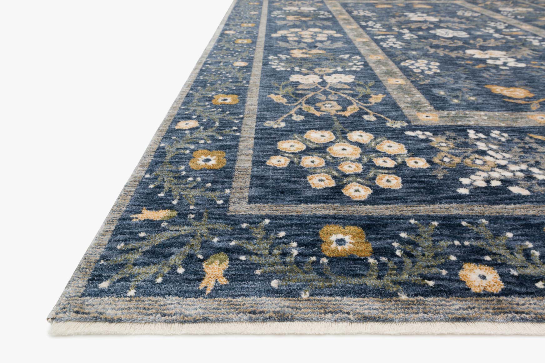 Rifle Paper Co. x Loloi Kismet Arabesque / Navy Rug 0-RUGS-patterned Loloi