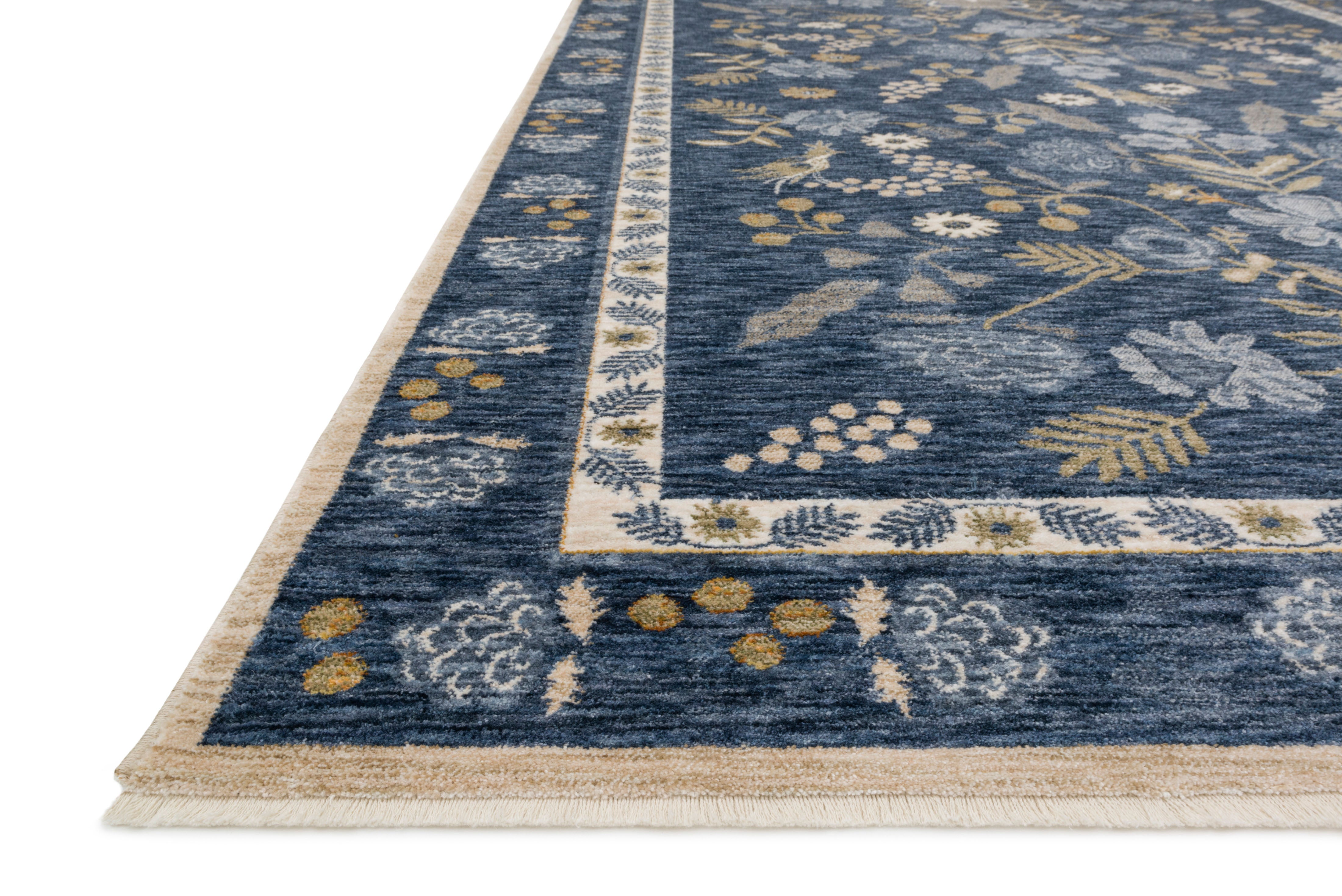 Rifle Paper Co. x Loloi Kismet Navy Rug No.1 RUGS - synthetic Loloi 18" x 18"
