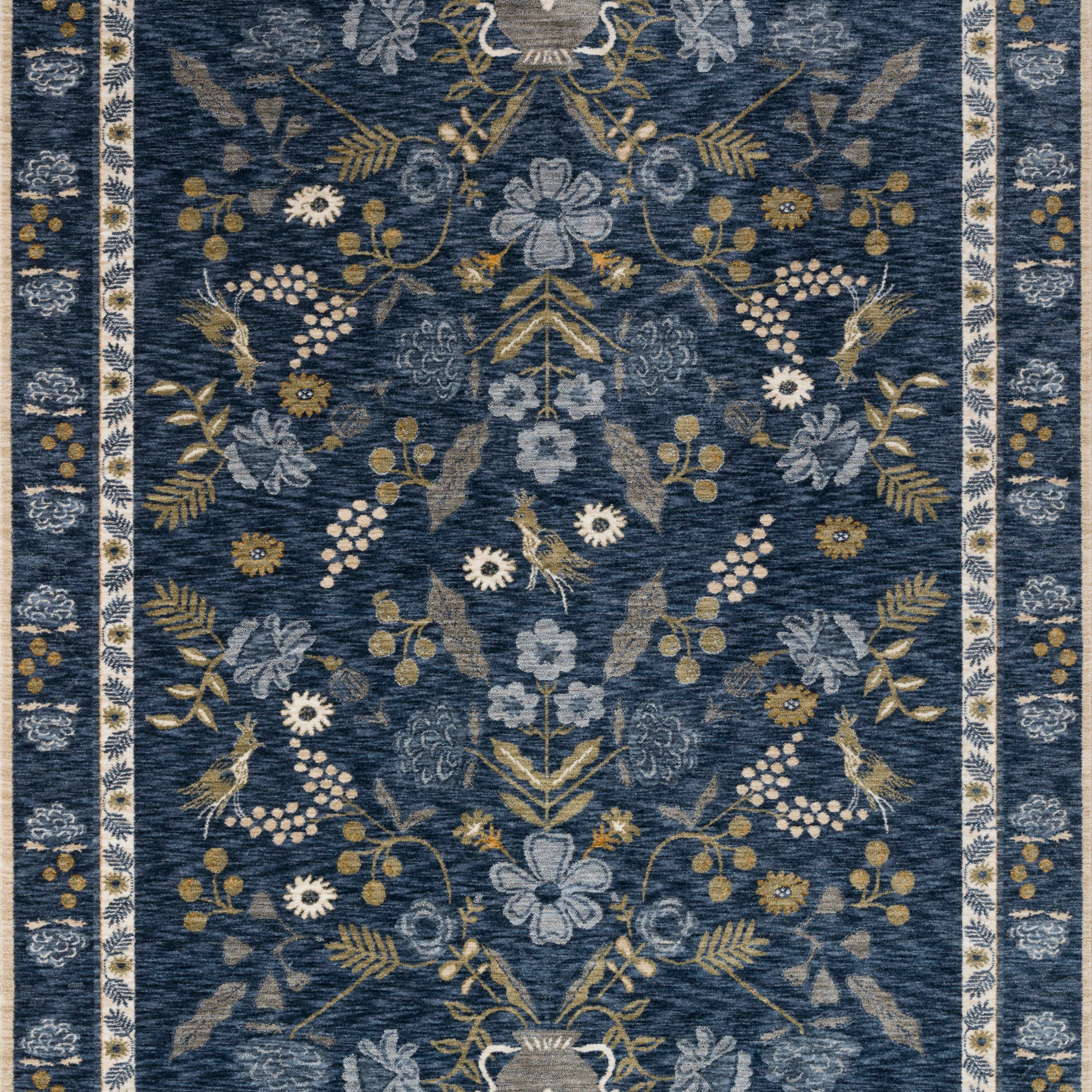 Rifle Paper Co. x Loloi Kismet Amphora / Navy Rug 0-RUGS-patterned Loloi