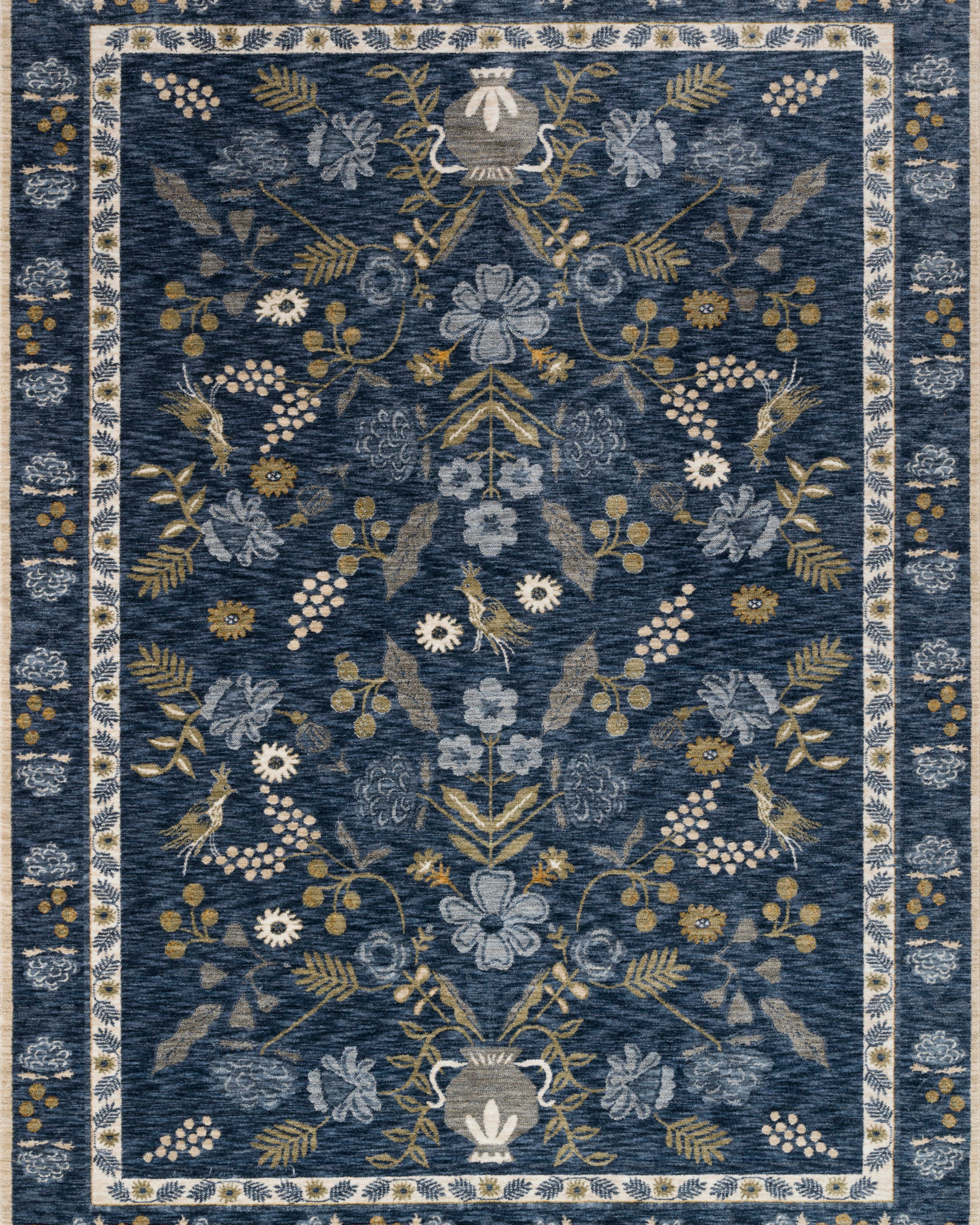 Rifle Paper Co. x Loloi Kismet Amphora / Navy Rug 0-RUGS-patterned Loloi