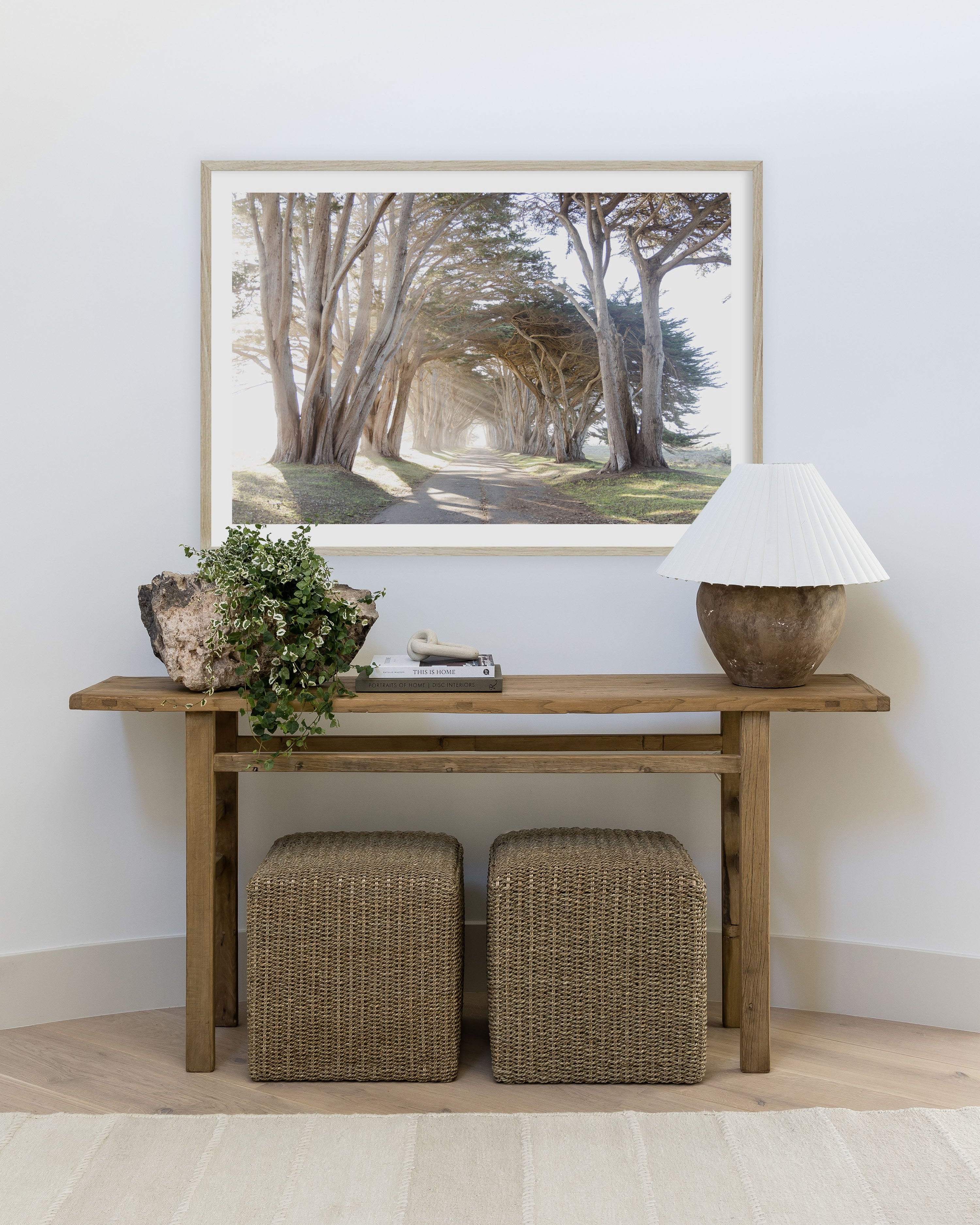 Koukila Stitch Hand Woven Linen Area Rug RUGS - Linen Momeni