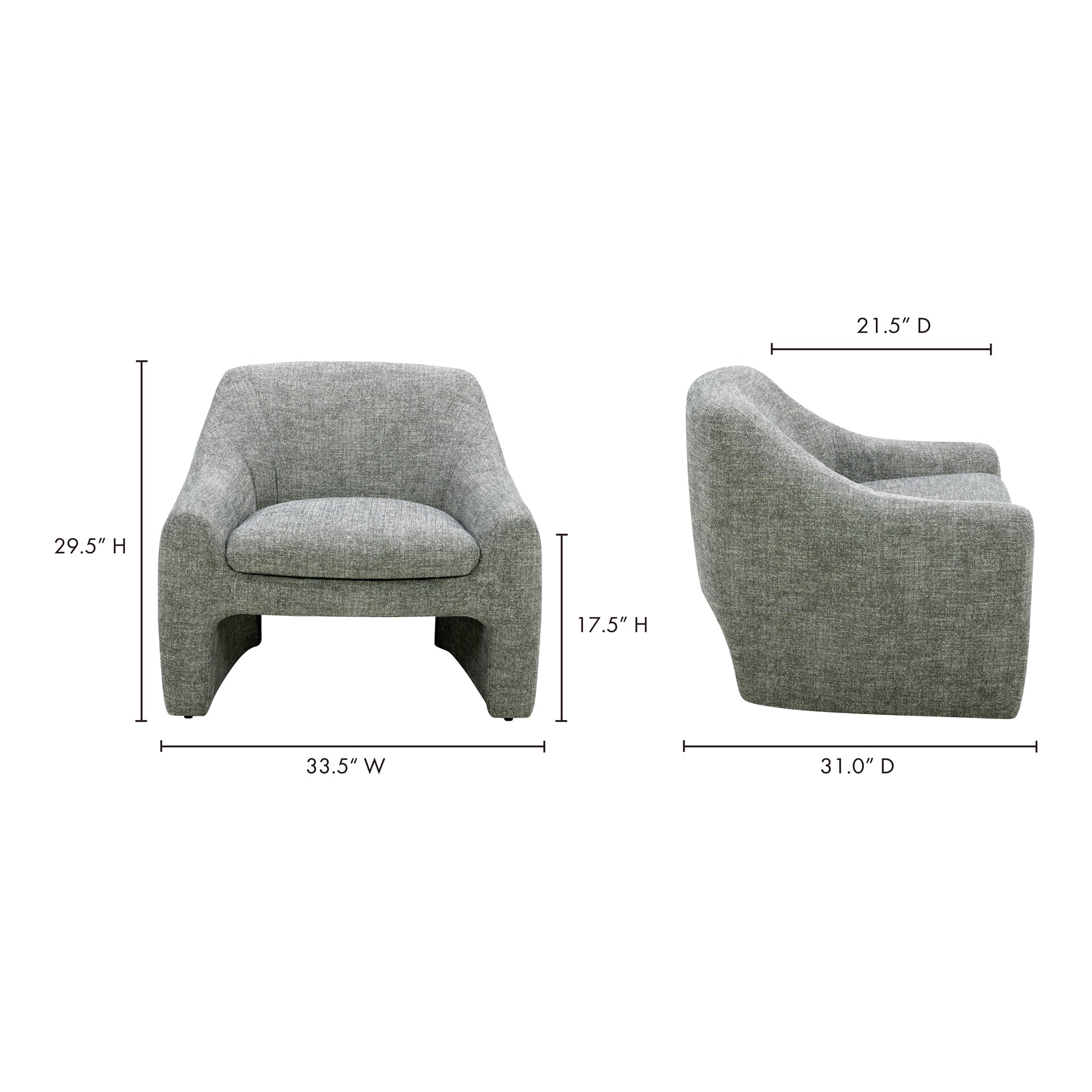 Kenzie Accent Chair FURNITURE - accent chair Moe's Furniture