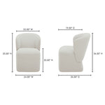 Larson Rolling Dining Chair FURNITURE - dining chair Moe's Furniture