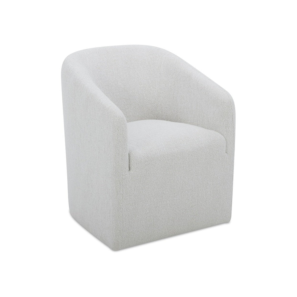 Sandi Rolling Dining Chair FURNITURE - dining chairs Moe's Furniture White