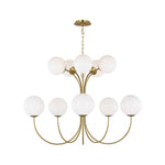 Noemie Large Chandelier LIGHTING - chandelier Visual Comfort Burnished Brass