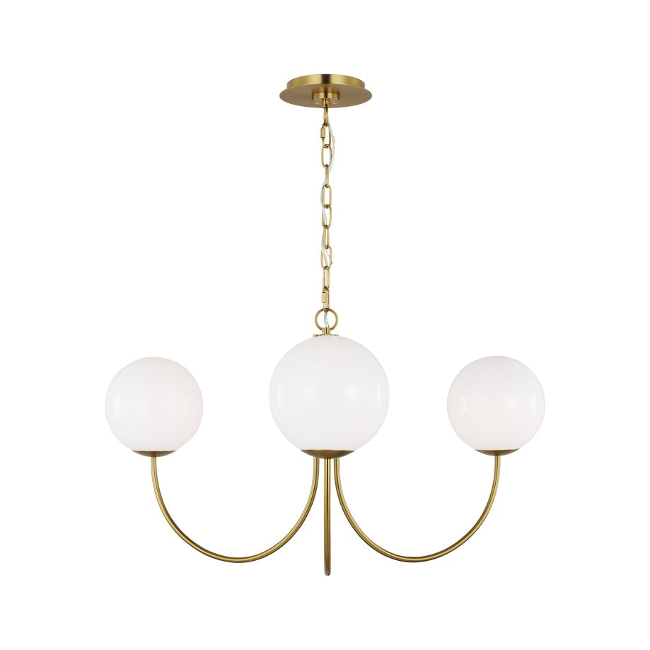 Noemie Medium Chandelier LIGHTING - chandelier Visual Comfort - Studio Burnished Brass