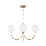 Noemie Medium Chandelier LIGHTING - chandelier Visual Comfort Burnished Brass