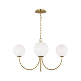 Noemie Medium Chandelier LIGHTING - chandelier Visual Comfort Burnished Brass