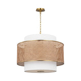 Sawyer Pendant LIGHTING - pendant Visual Comfort Blonde Rattan