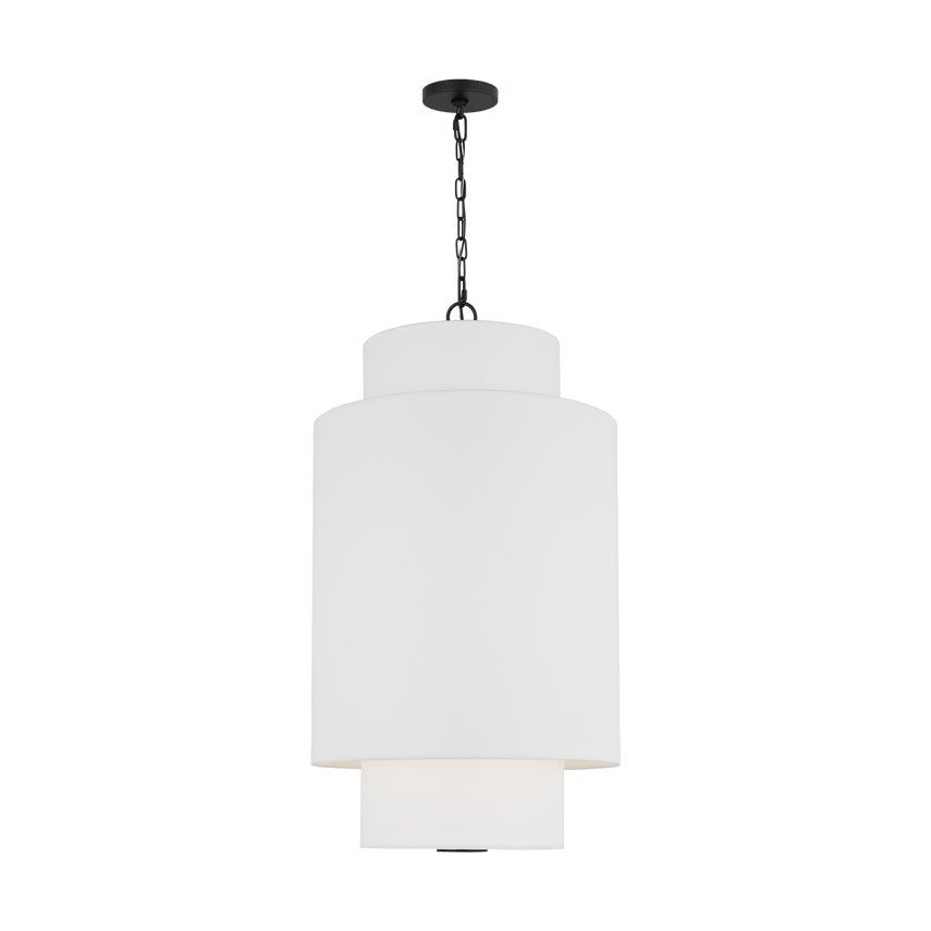 Sawyer Small Hanging Shade LIGHTING - pendant Visual Comfort Midnight Black