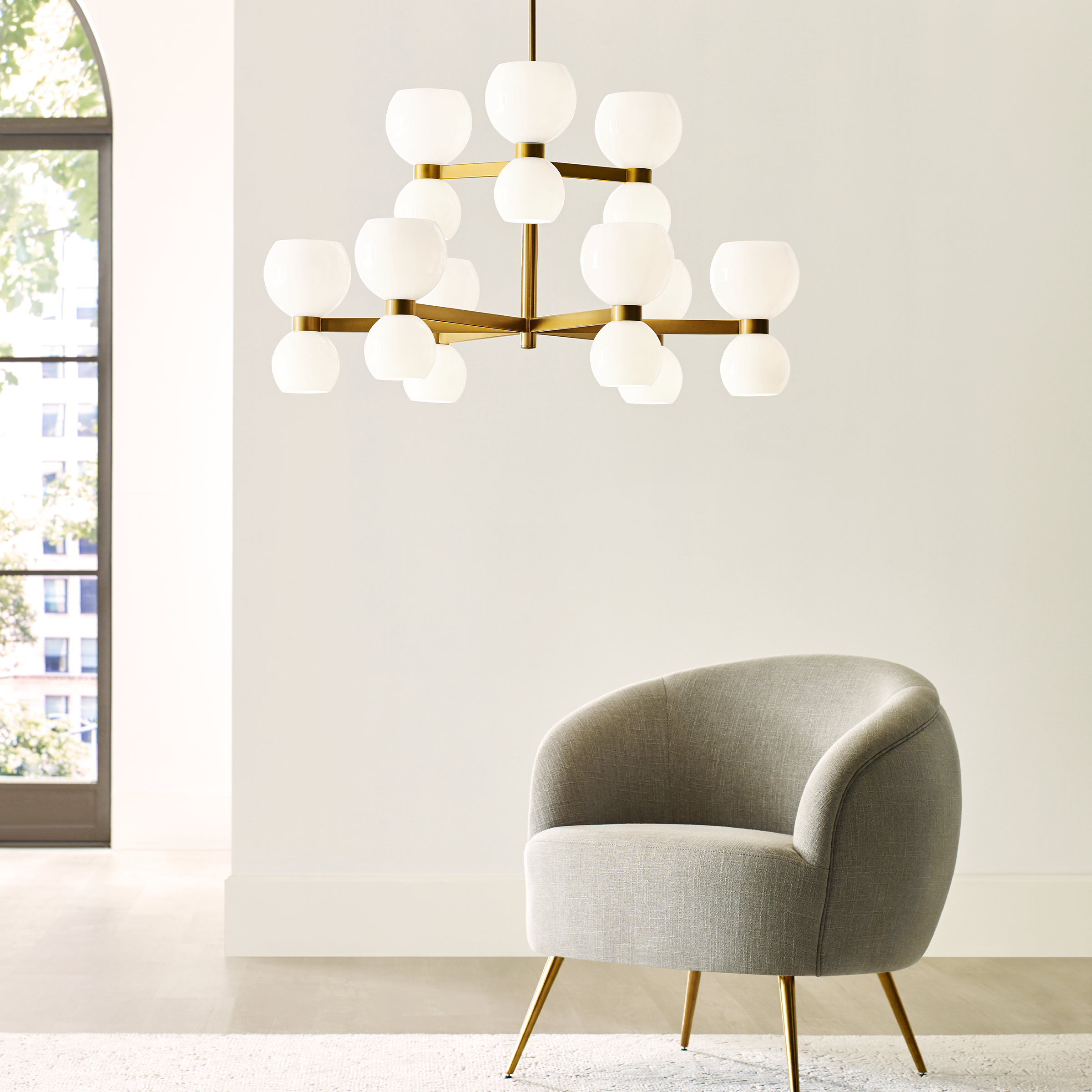 Londyn Medium Chandelier LIGHTING - chandelier Visual Comfort - Studio