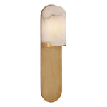 Melange Medium Elongated Pill Sconce LIGHTING - sconce Visual Comfort Antique-Burnished Brass