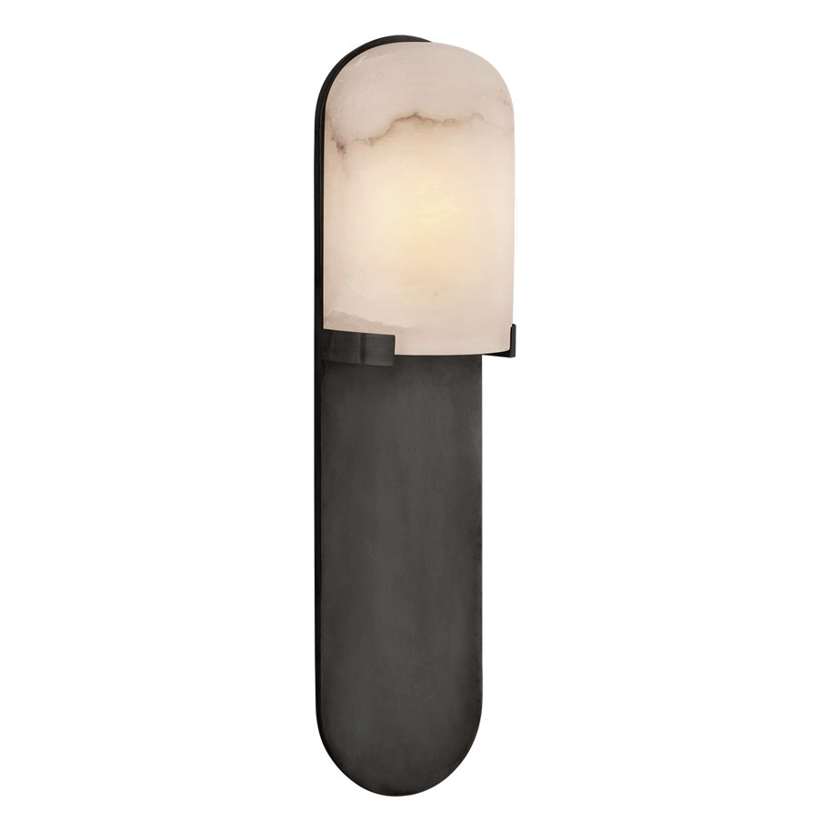 Melange Medium Elongated Pill Sconce LIGHTING - sconce Visual Comfort Bronze