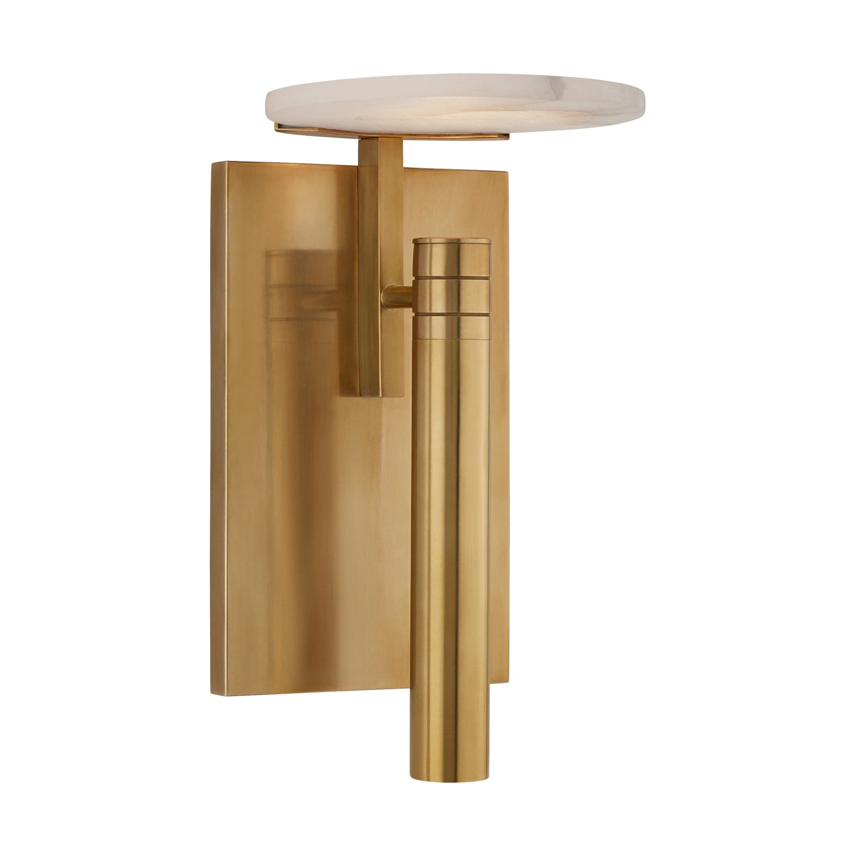 Melange Floating Disc Sconce LIGHTING - sconce Visual Comfort Antique-Burnished Brass