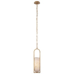 Melange Small Floating Disc Pendant LIGHTING - pendant Visual Comfort Antique-Burnished Brass