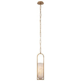 Melange Small Floating Disc Pendant LIGHTING - pendant Visual Comfort Antique-Burnished Brass