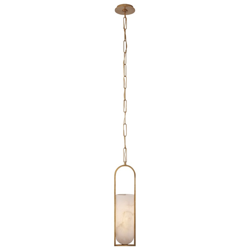 Melange Small Floating Disc Pendant LIGHTING - pendant Visual Comfort Antique-Burnished Brass
