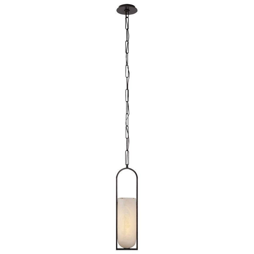 Melange Small Floating Disc Pendant LIGHTING - pendant Visual Comfort Bronze