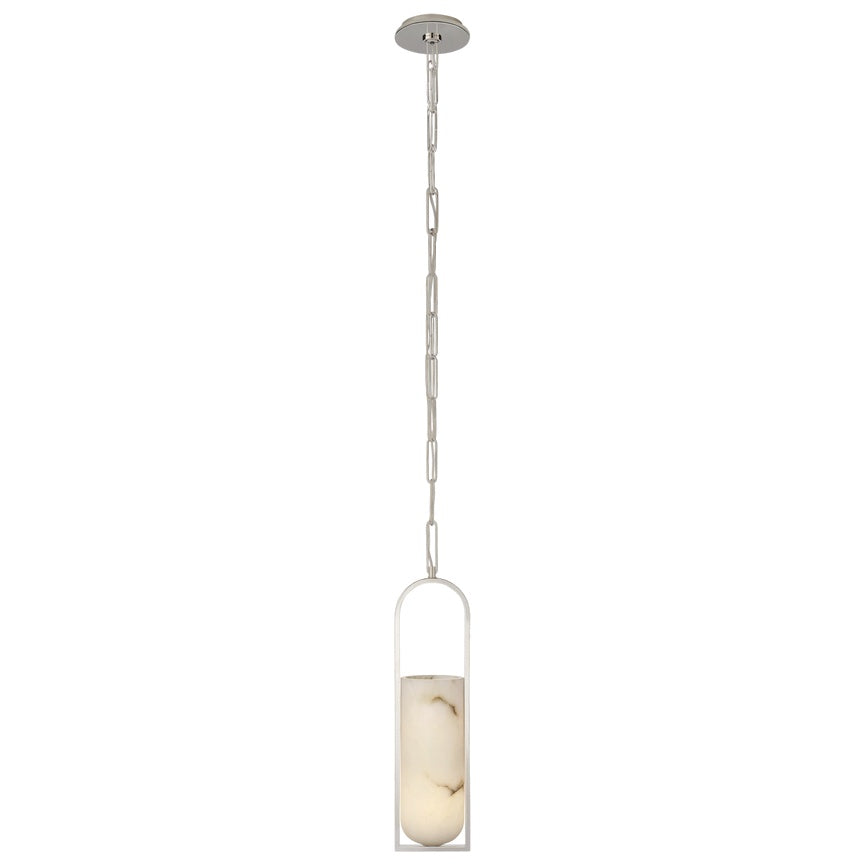 Melange Small Floating Disc Pendant LIGHTING - pendant Visual Comfort Polished Nickel