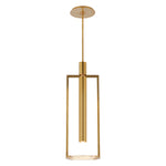 Melange Medium Floating Disc Pendant LIGHTING - pendant Visual Comfort Antique-Burnished Brass
