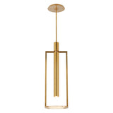 Melange Medium Floating Disc Pendant LIGHTING - pendant Visual Comfort Antique-Burnished Brass
