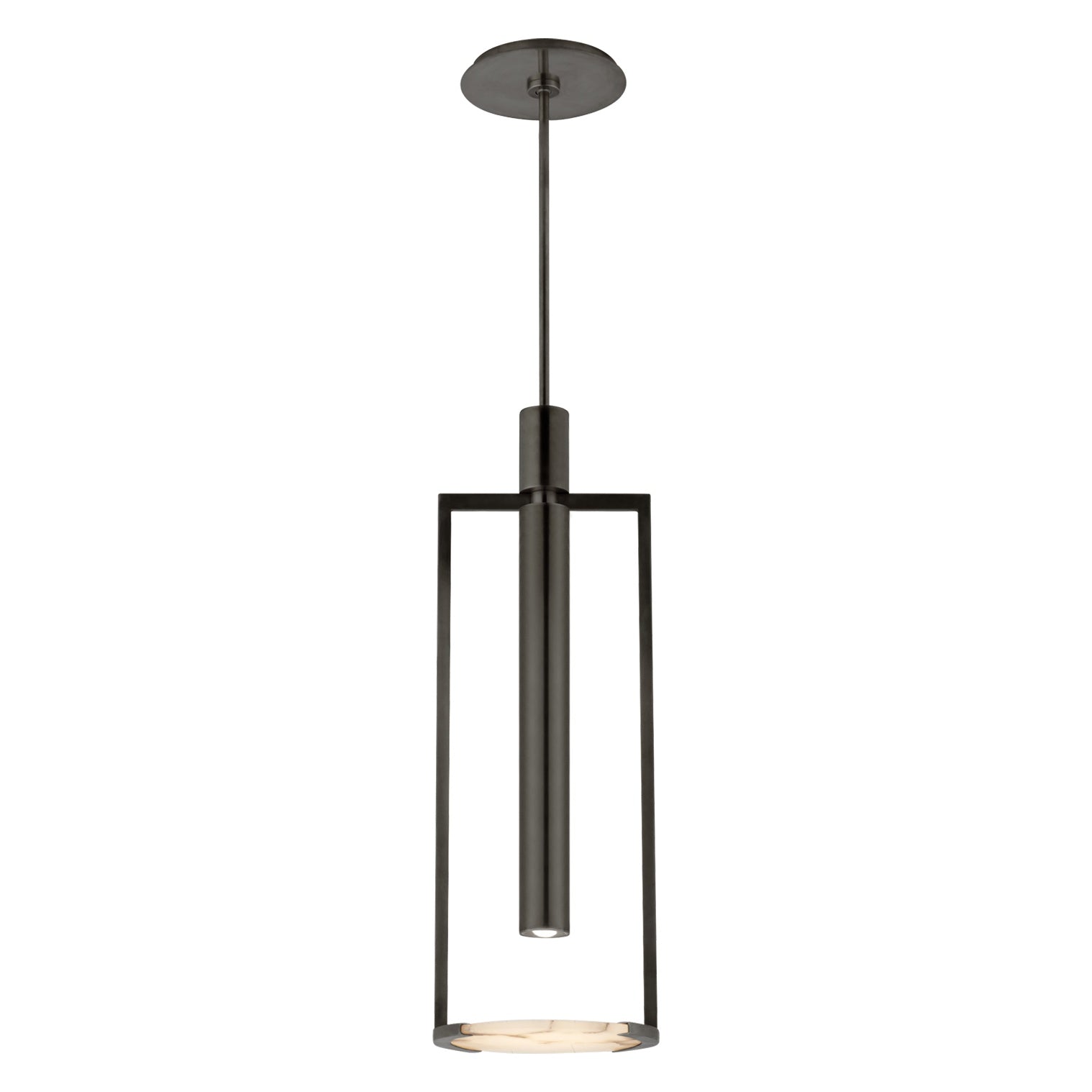 Melange Medium Floating Disc Pendant LIGHTING - pendant Visual Comfort Bronze