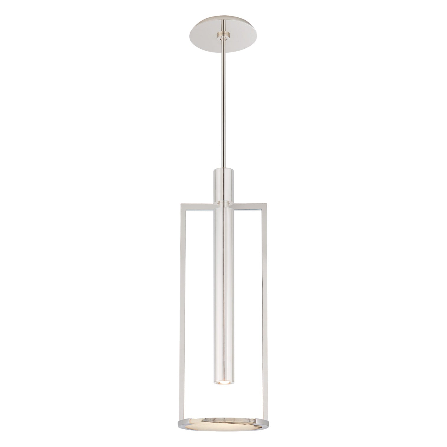 Melange Medium Floating Disc Pendant LIGHTING - pendant Visual Comfort Polished Nickel