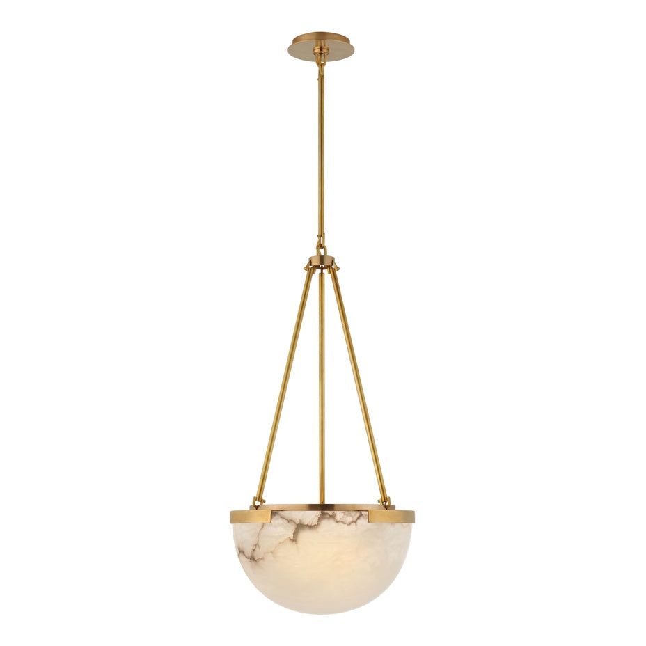 Melange Small Pendant LIGHTING - pendant Visual Comfort Antique-Burnished Brass