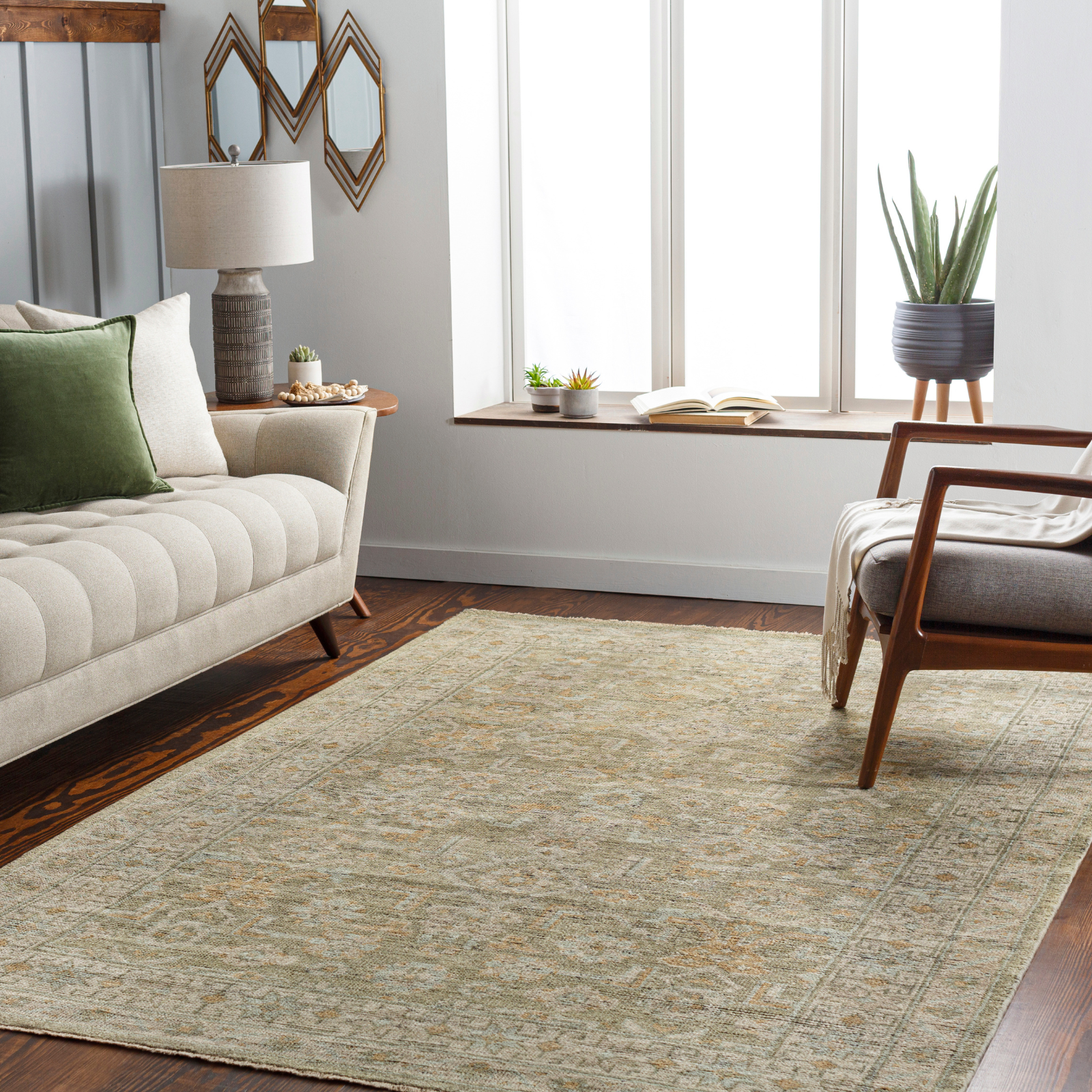 Kenzi Hand Knotted Rug RUGS - wool Four Hands