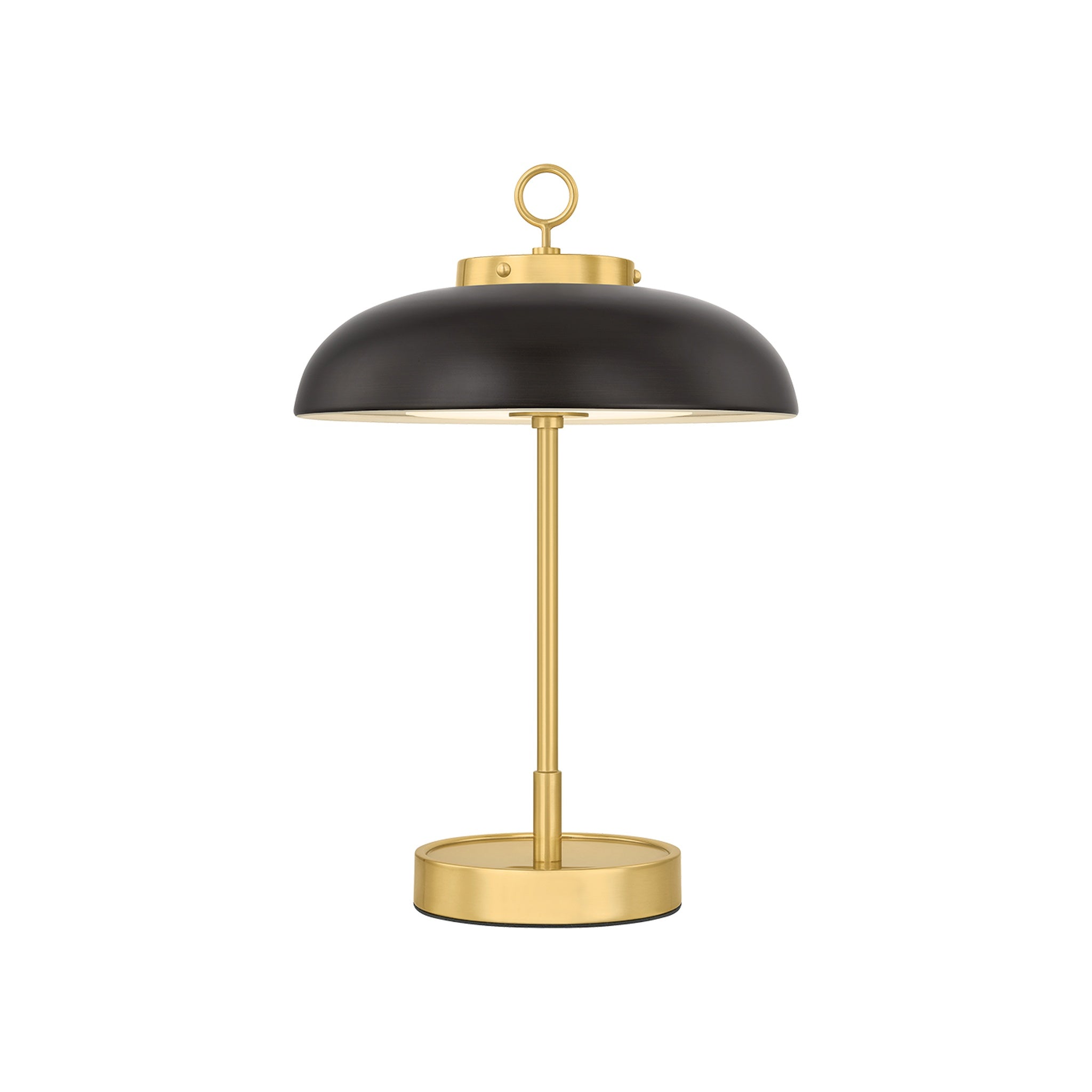 Hector Rechargeable Table Lamp LIGHTING - table lamp Hudson Valley Lighting Aged Brass