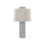 Manchester Table Lamp LIGHTING - table lamp Hudson Valley Lighting Aged Brass / Ceramic Shell Grey